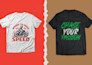 custom typography t shirt design for your brand
